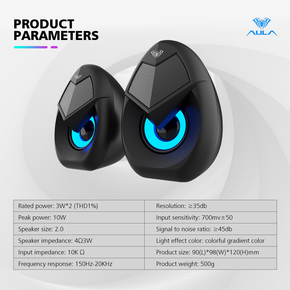 AULA N-69 Gaming Desktop Speakers(图10)