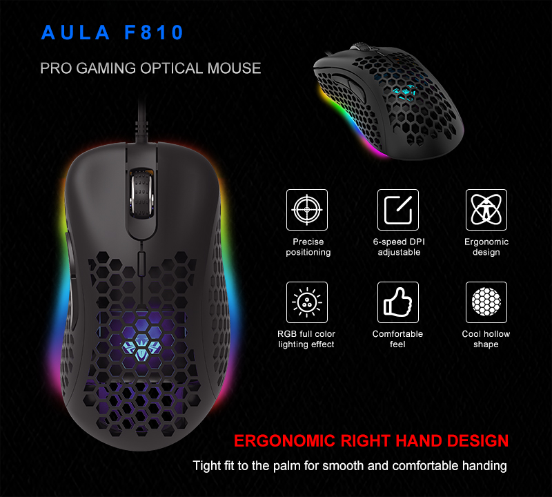 AULA F810 Wired Gaming Mouse(图1)