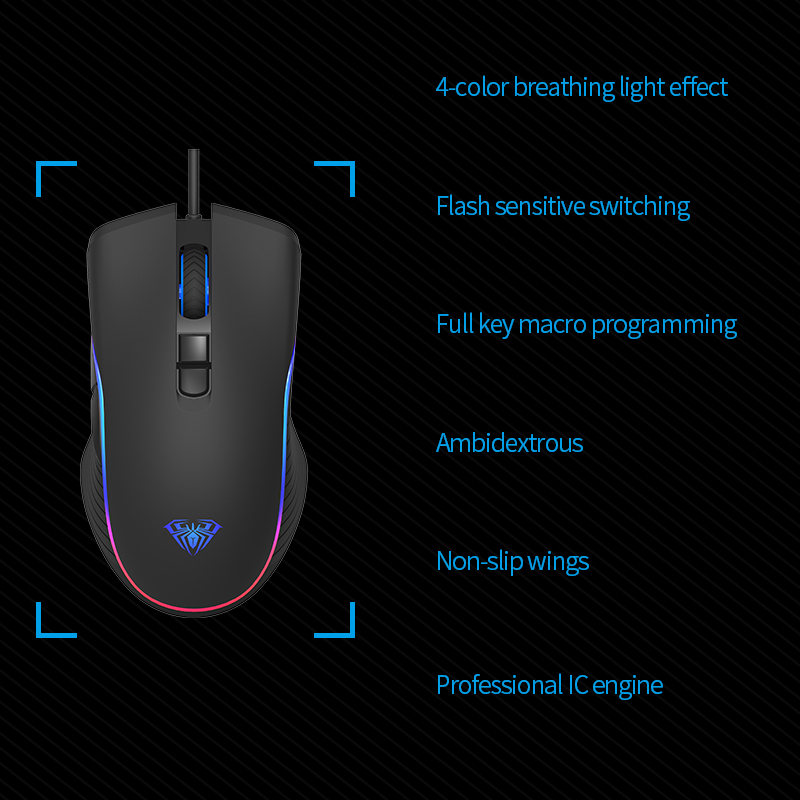 AULA F806 Wired Gaming Mouse(图2)