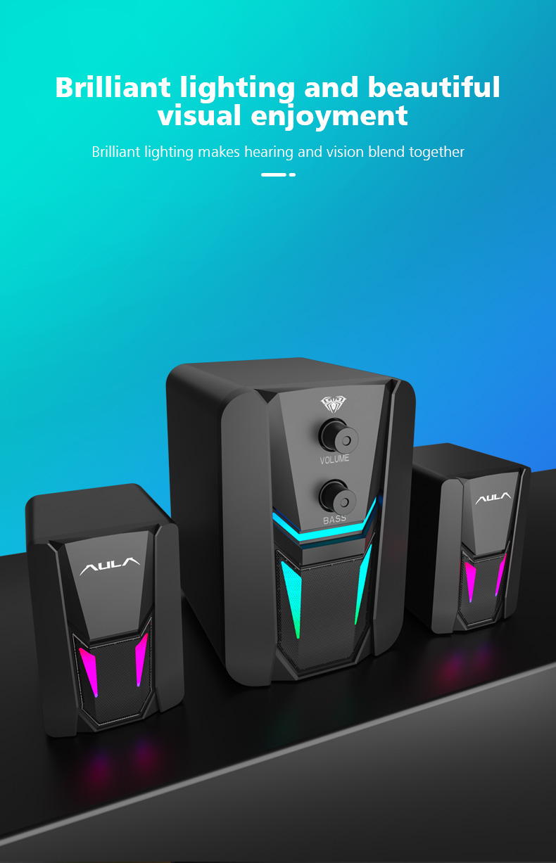 AULA N-189 2.1 Wired Desktop Speakers(图4)