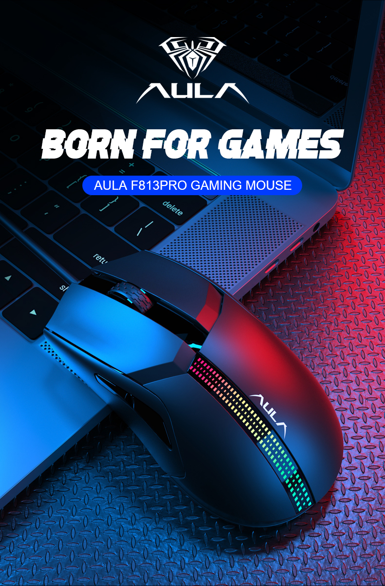 AULA F813 Pro Wired Gaming Mouse(图1)
