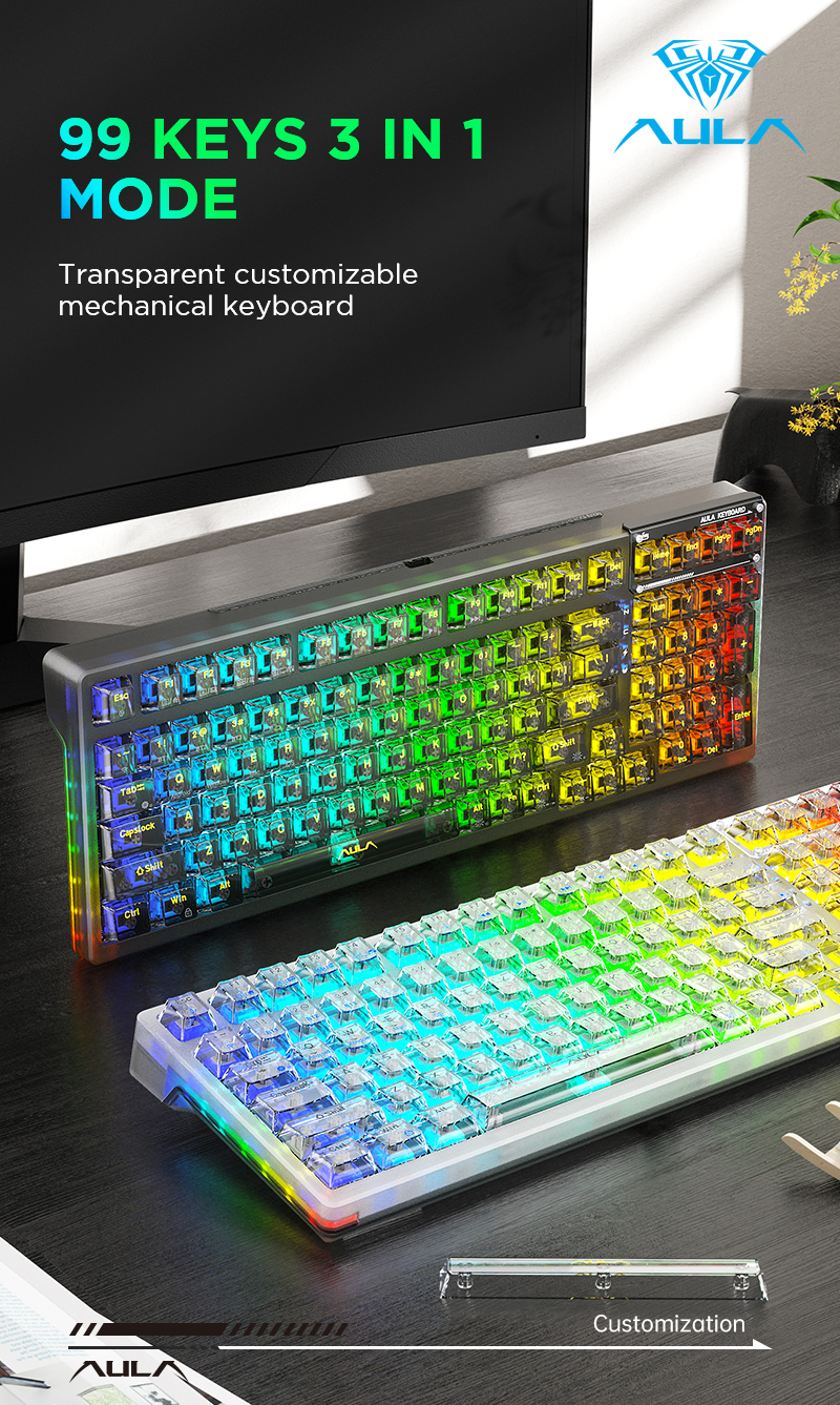 Unleash the gaming performance of AULA F98: Discover the perfect keyboard for FPS gaming - enhance your gaming experience!(图1)