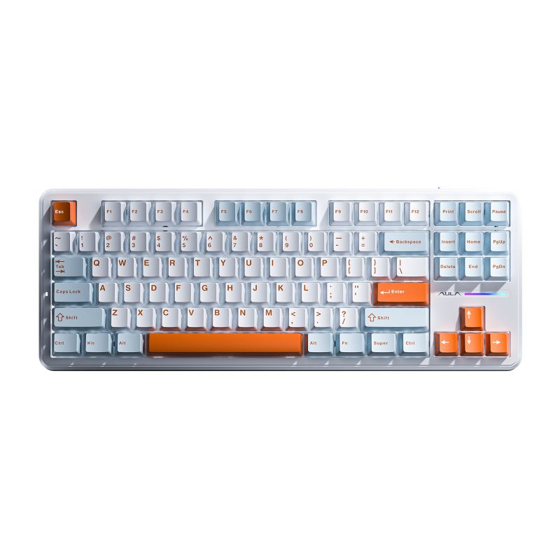 What practical features does the AULA F87 mechanical keyboard have?(图2)