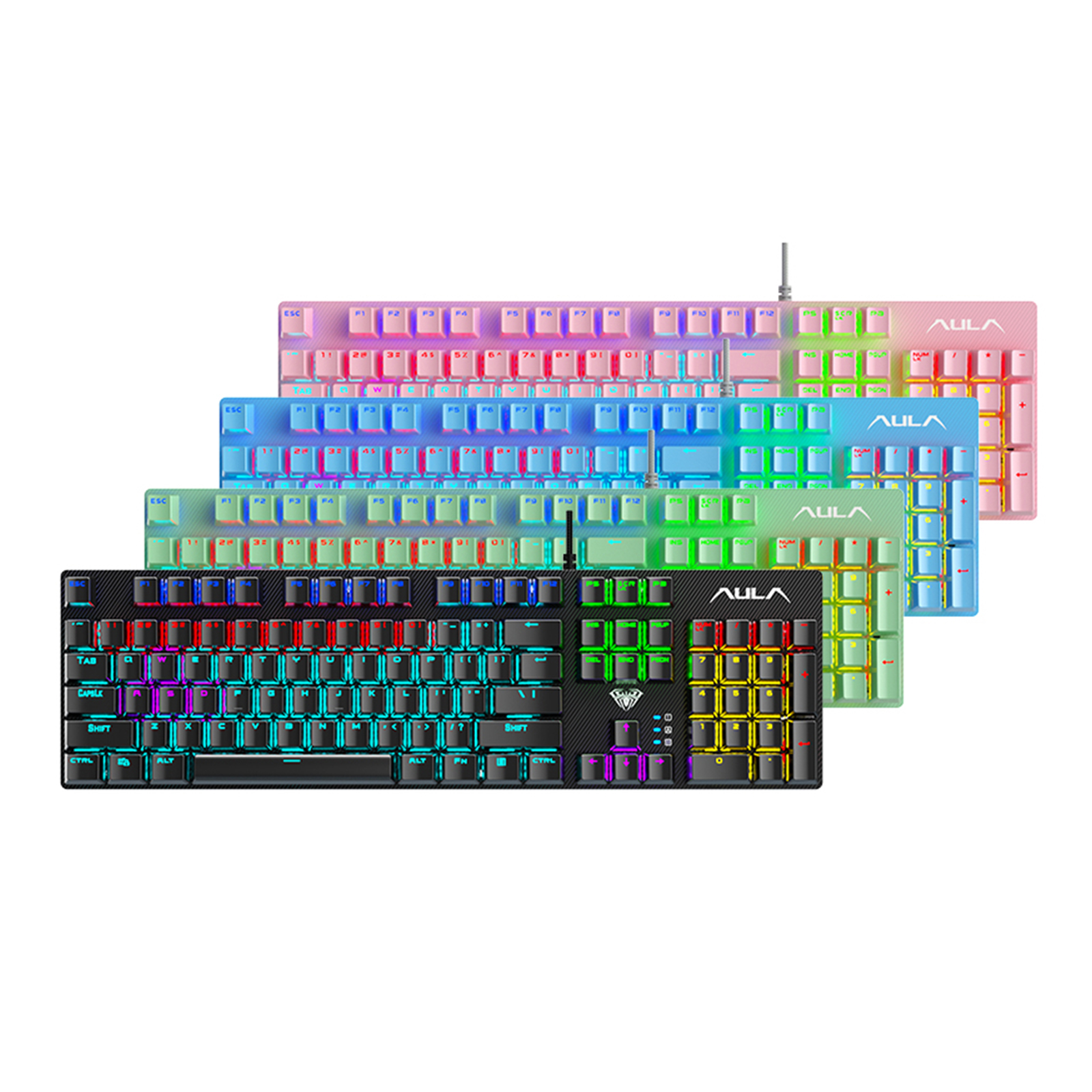 AULA S2022 Mechanical Gaming Keyboard Bl