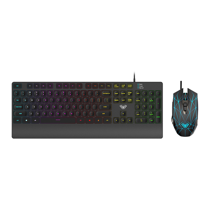 AULA T201 Wired Membrane Gaming Keyboard