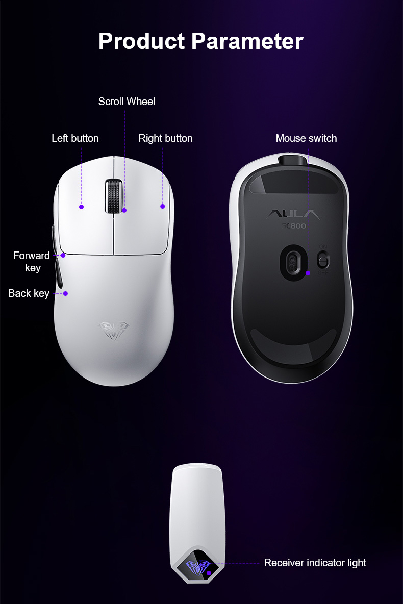 AULA SC800 Three-mode Gaming Mouse(图11)