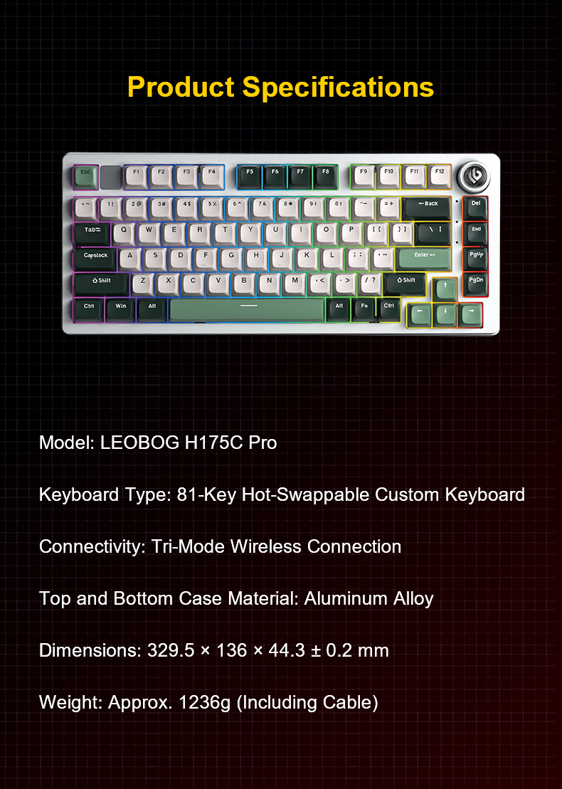 LEOBOG Hi75C Pro Wired Mechanical Keyboard(图14)