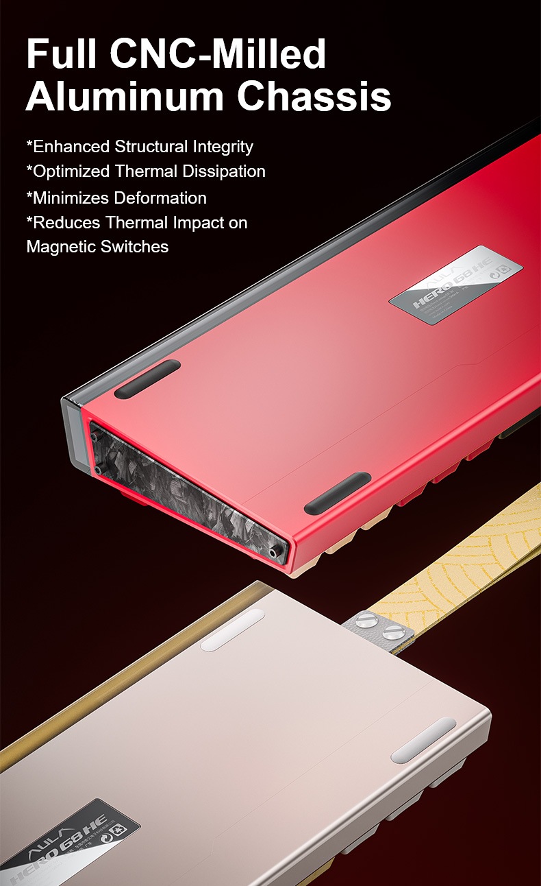 AULA HERO 68 HE Ultra Magnetic Switch Keyboard(图3)