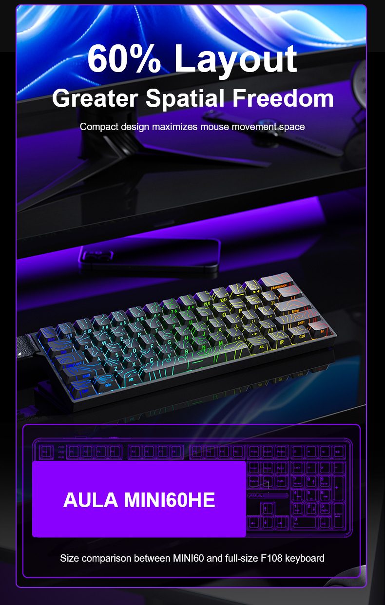 AULA MINI60HE Magnetic Switch Keyboard(图11)