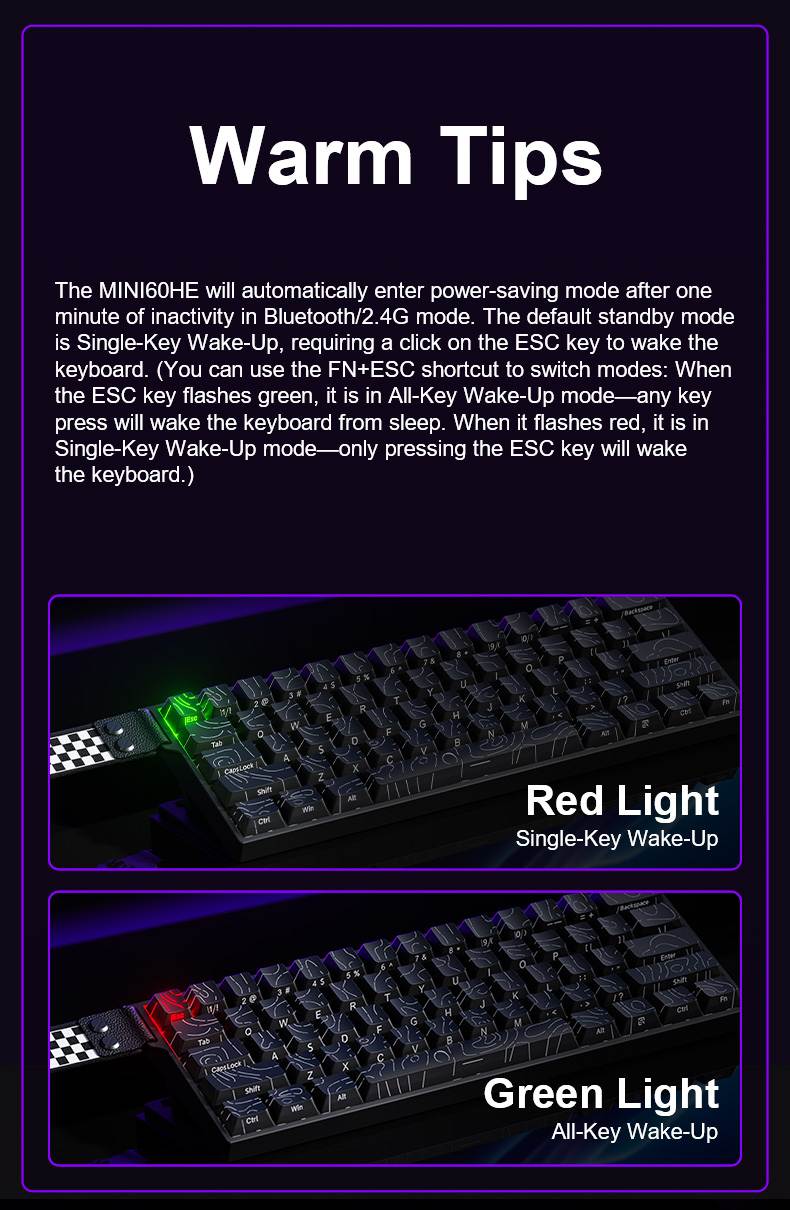 AULA MINI60HE Magnetic Switch Keyboard(图1)