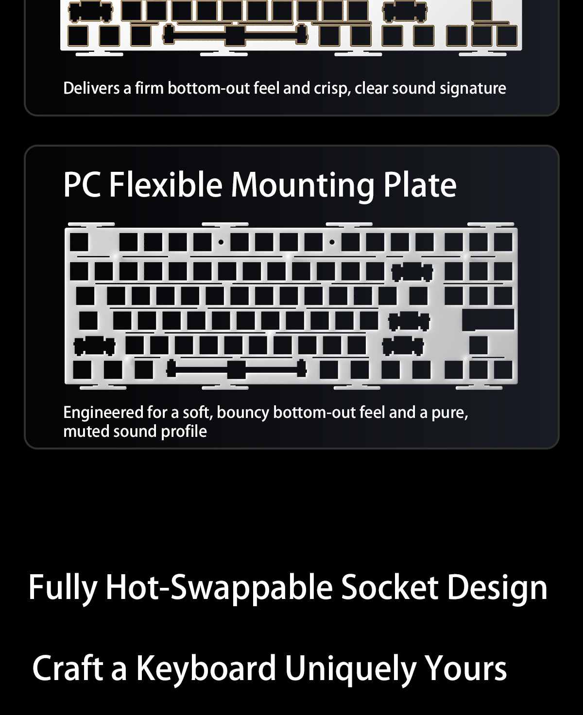 AULA F87 Gasket Mechanical Keyboard(图2)