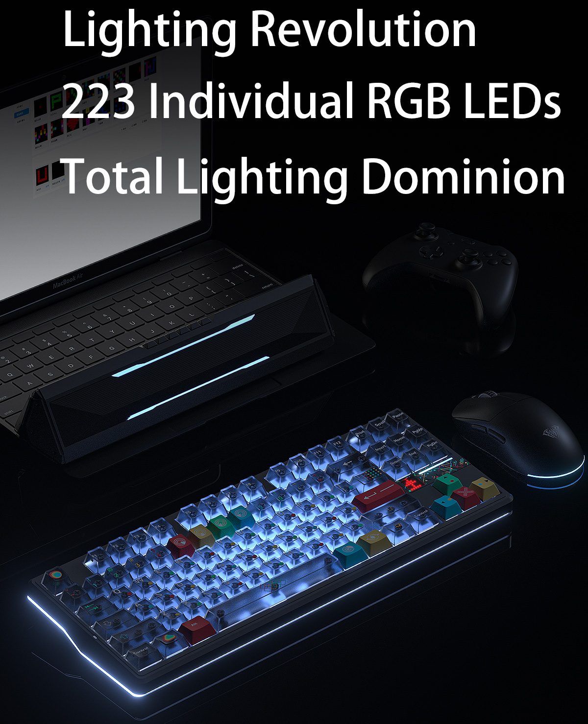 AULA F87PRO V2 Gasket Mechanical Keyboard(图3) AULA F87PRO V2 Gasket Mechanical Keyboard(图3)