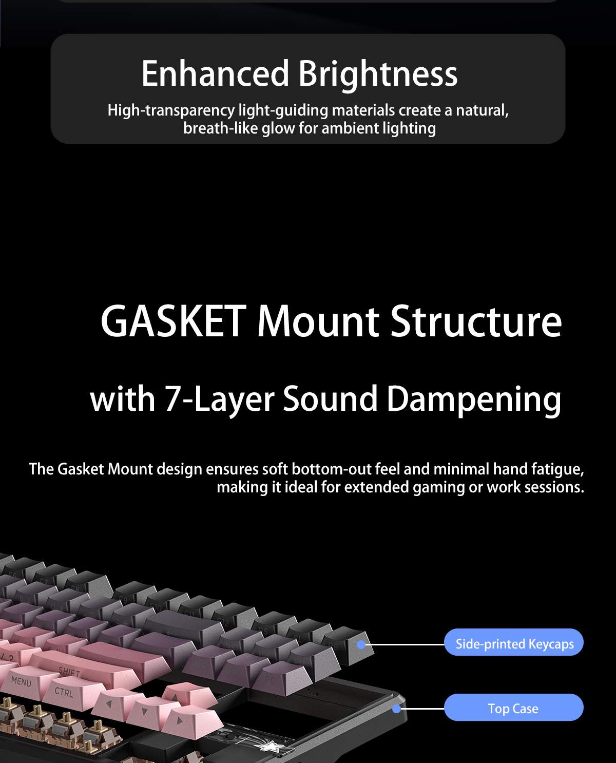 AULA F87PRO V2 Gasket Mechanical Keyboard(图10) AULA F87PRO V2 Gasket Mechanical Keyboard(图10)