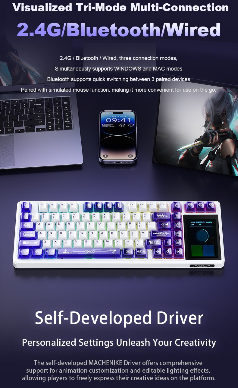AULA L99 Smart Custom Mechanical Keyboard(图15) AULA L99 Smart Custom Mechanical Keyboard(图15)