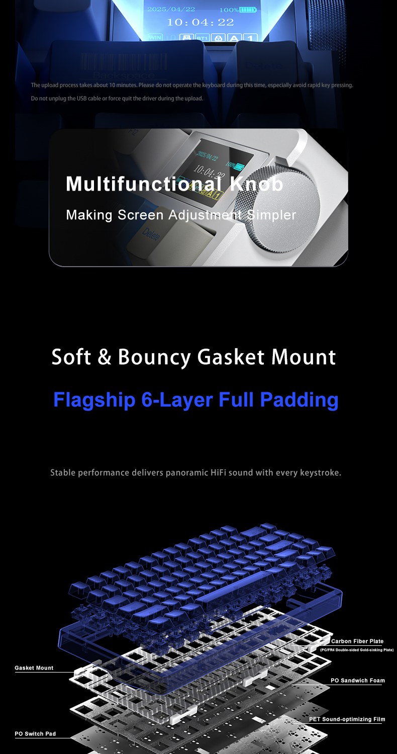 AULA NOVA75 Smart Custom Mechanical Keyboard(图7)