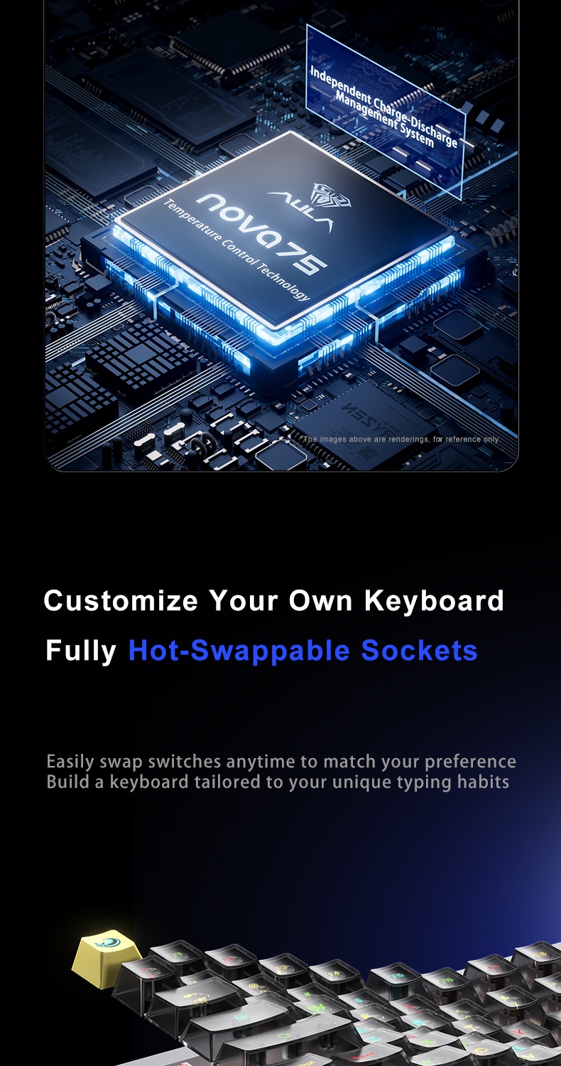 AULA NOVA75 Smart Custom Mechanical Keyboard(图13)