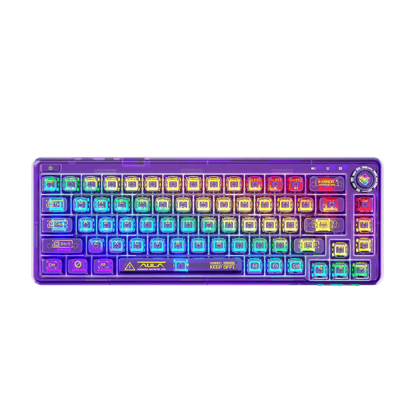 Can the AULA F68 Transparent Mechanical 