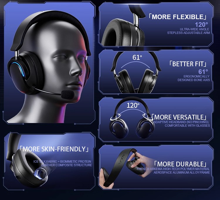 AULA A700 Wireless Gaming Headset(图20) AULA A700 Wireless Gaming Headset(图20)