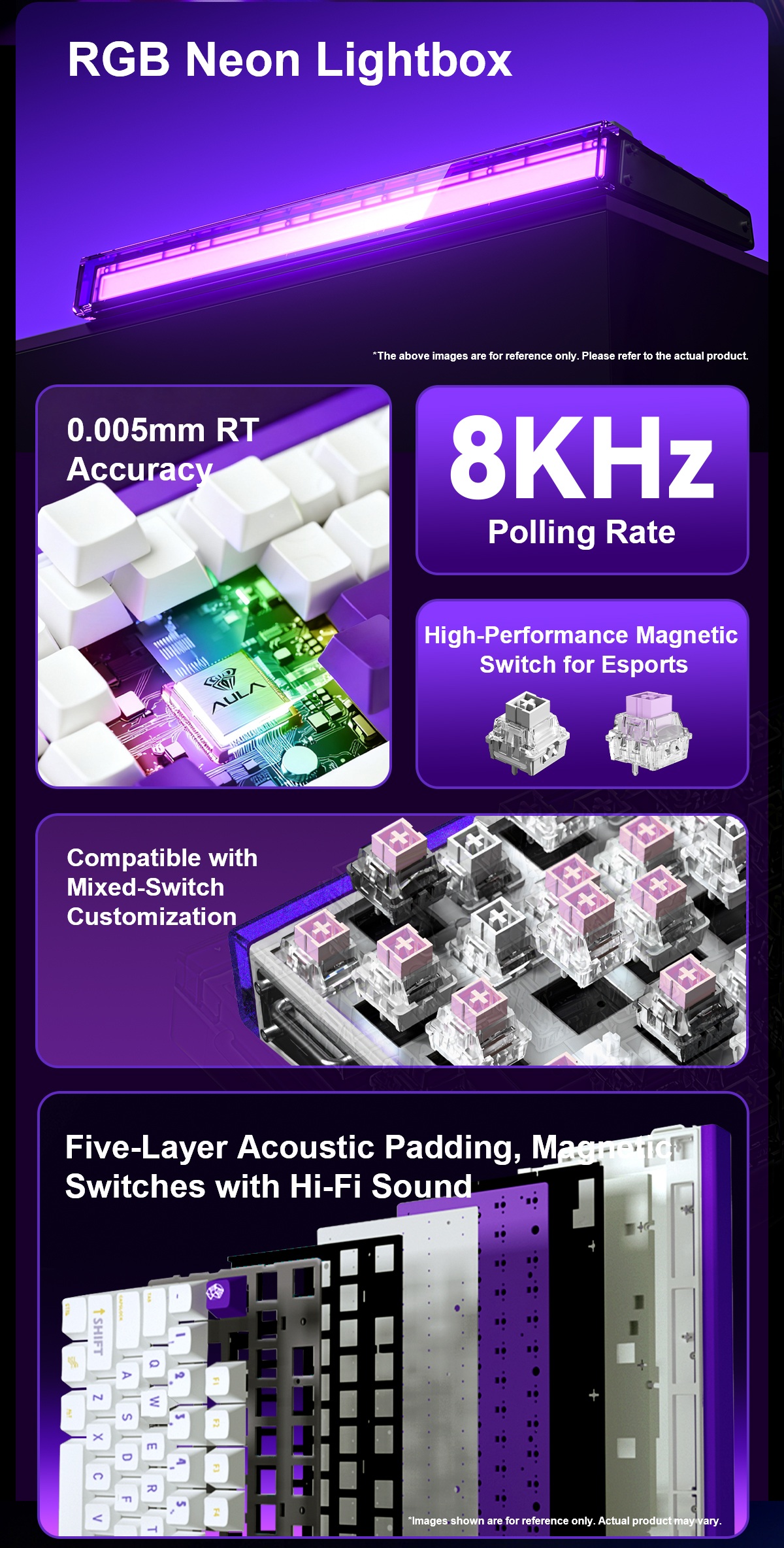 AULA HERO 99 Magnetic E-Sports Gaming Keyboard(图2)