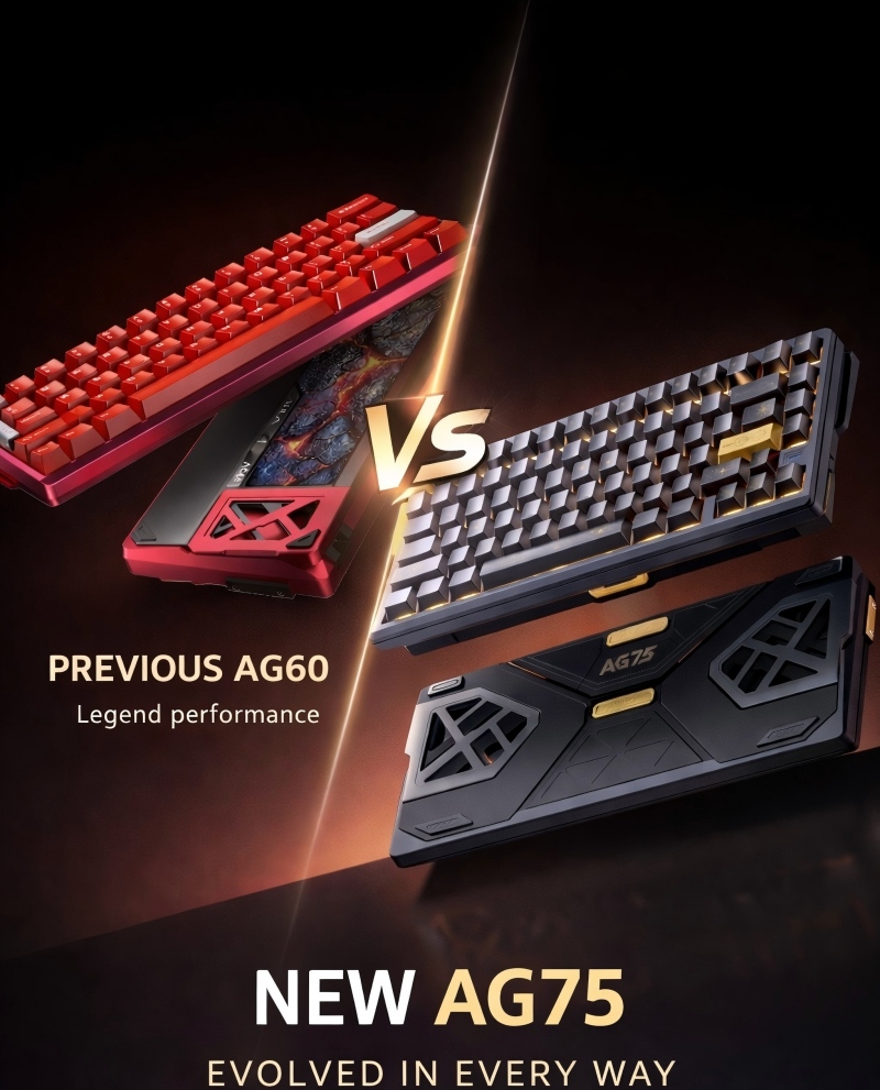THE LEGEND EVOLVED AULA Introduces the AG75 — Redefining the Mechanical Keyboard Experience(图2)