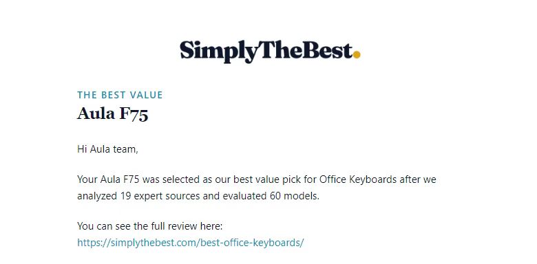 AULA F75 Review: Redefining Value in the Mechanical Keyboard Market(图1)