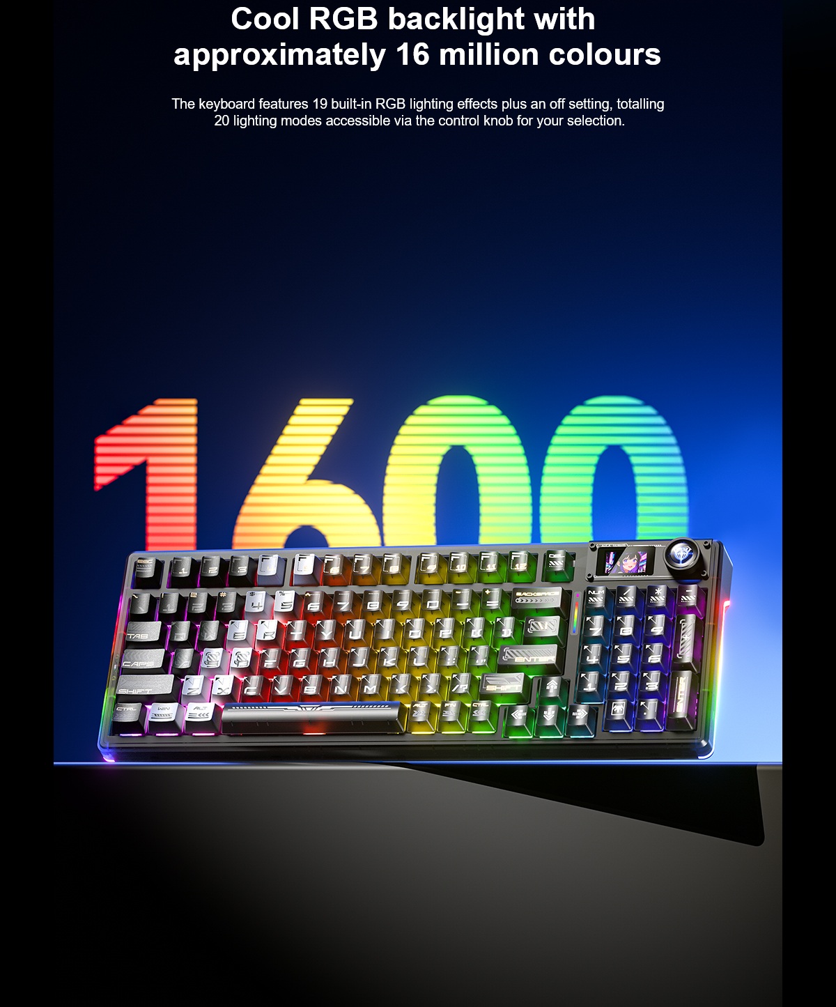 AULA F98PRO V3 Tri-Mode Smart Screen Customizable Keyboard(图13)