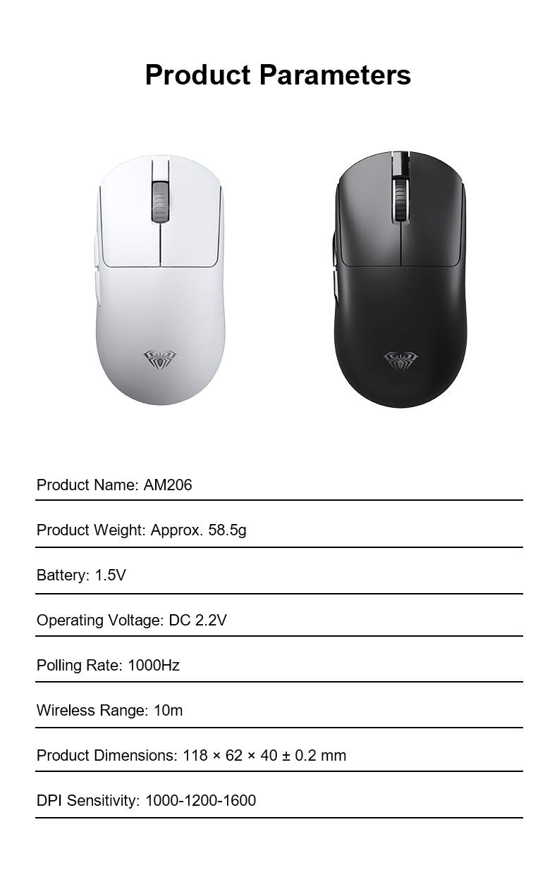 AULA AM 206 Wireless Mouse(图6)