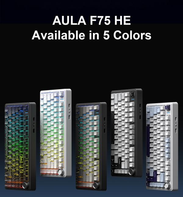 AULA F75 HE: The Evolution of 75% Magnetic Switch Gaming Keyboard(图4)