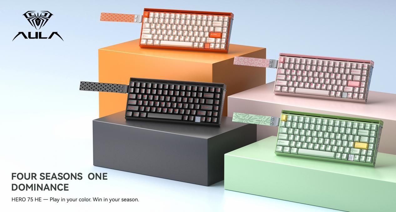 AULA HERO75 HE Four Seasons. One Keyboard.(图1)