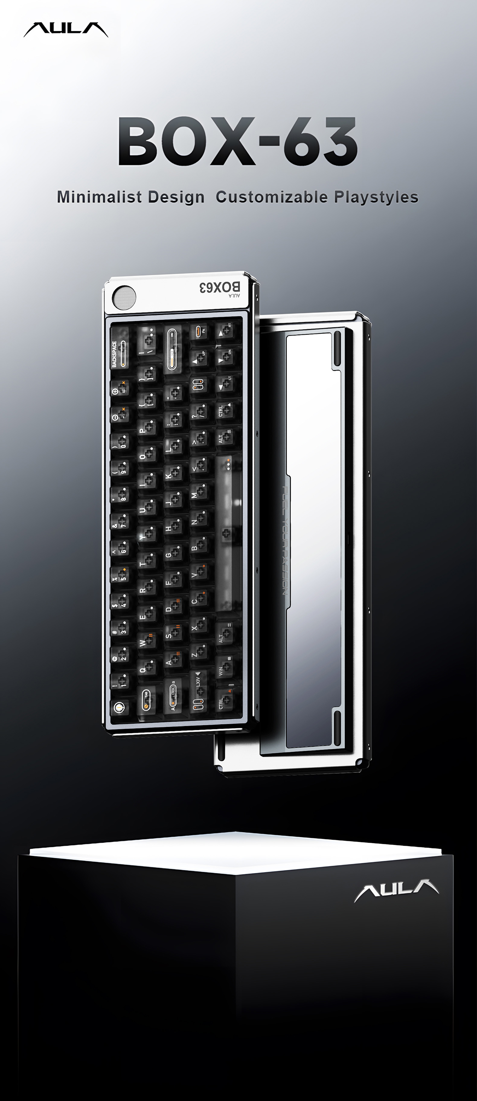 AULA BOX63 Magnetic Switch Keyboard(图1)