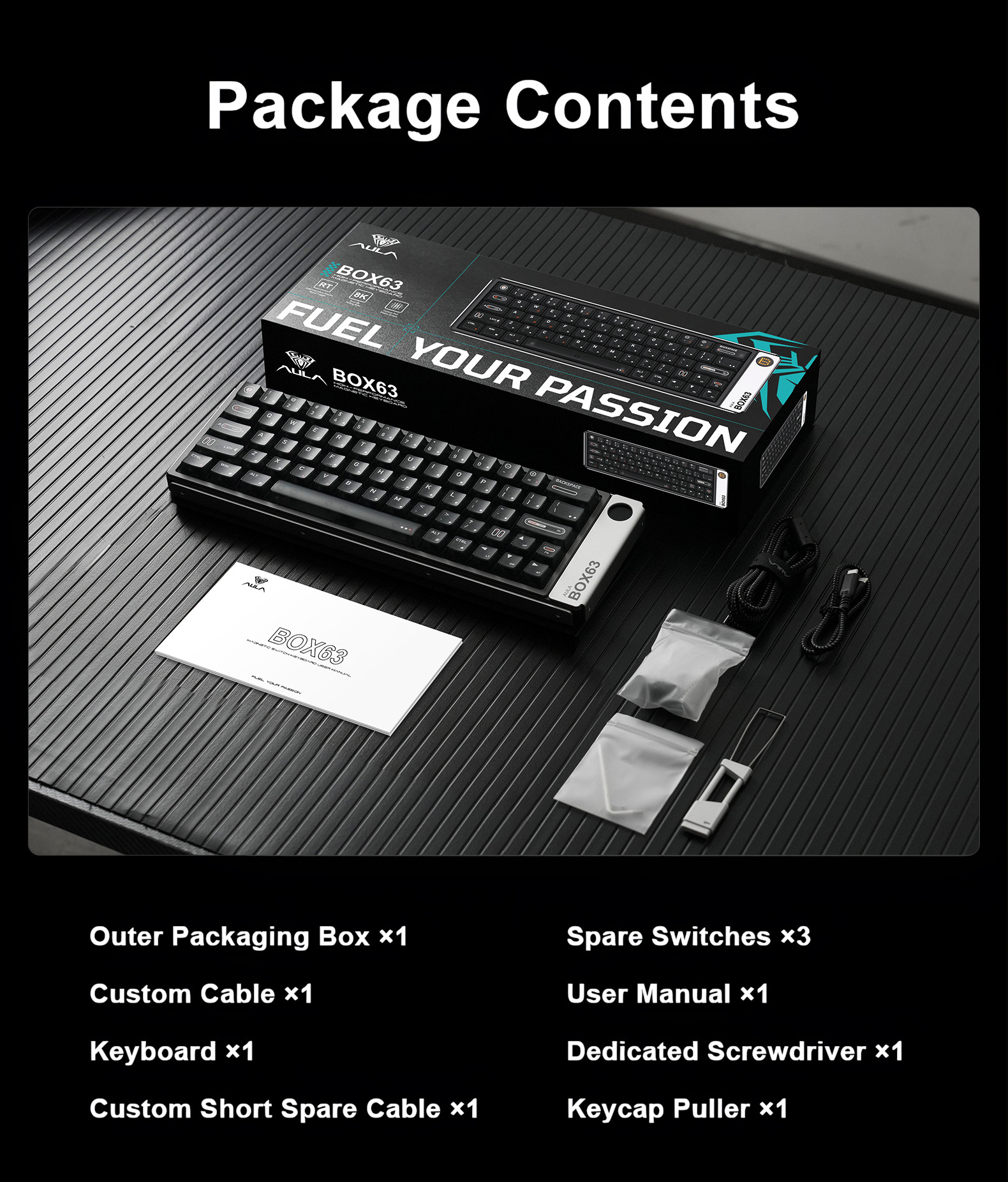 AULA BOX63 Magnetic Switch Keyboard(图23)