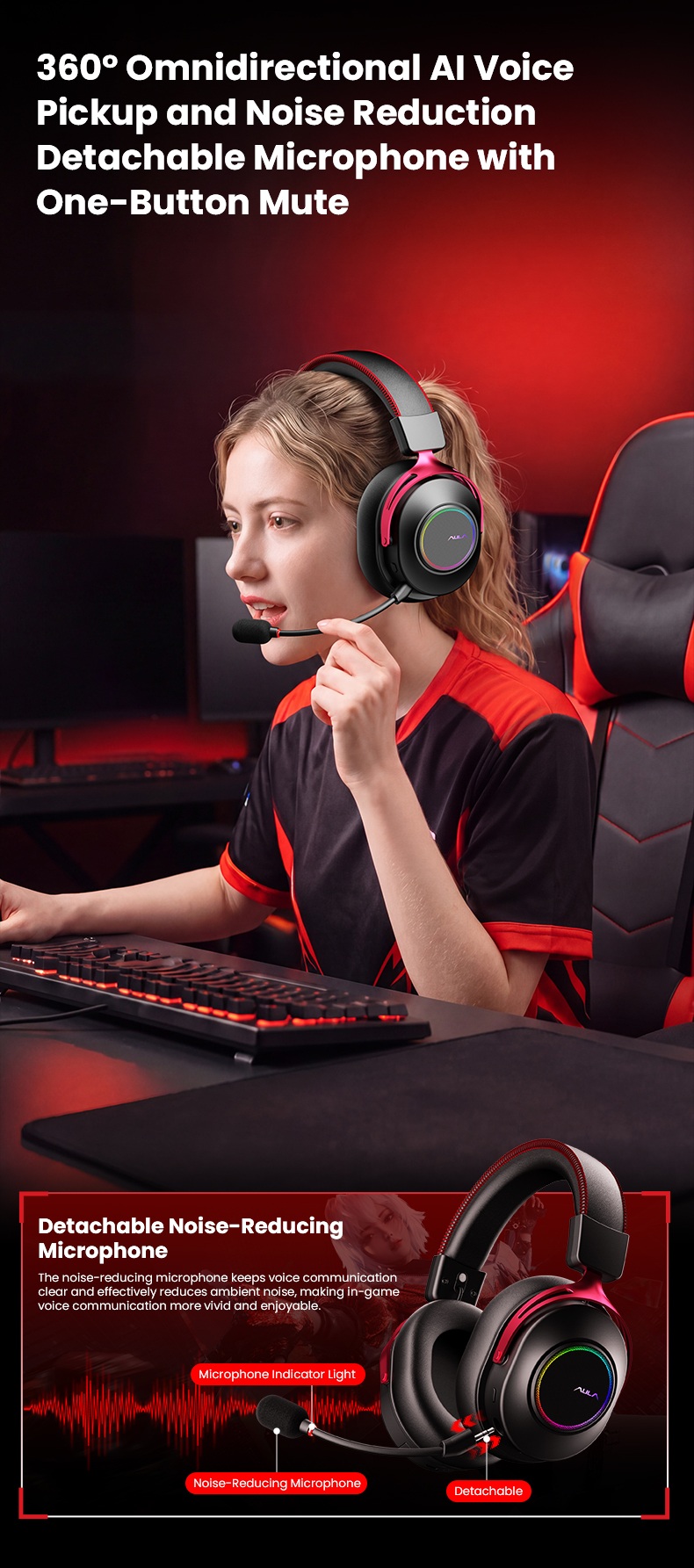 AULA G9 Wireless Gaming Headset(图12)