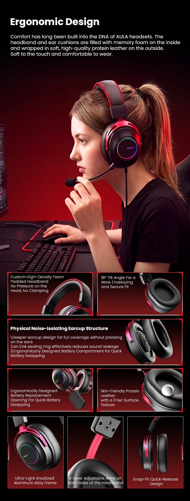 AULA G9 Wireless Gaming Headset(图15)