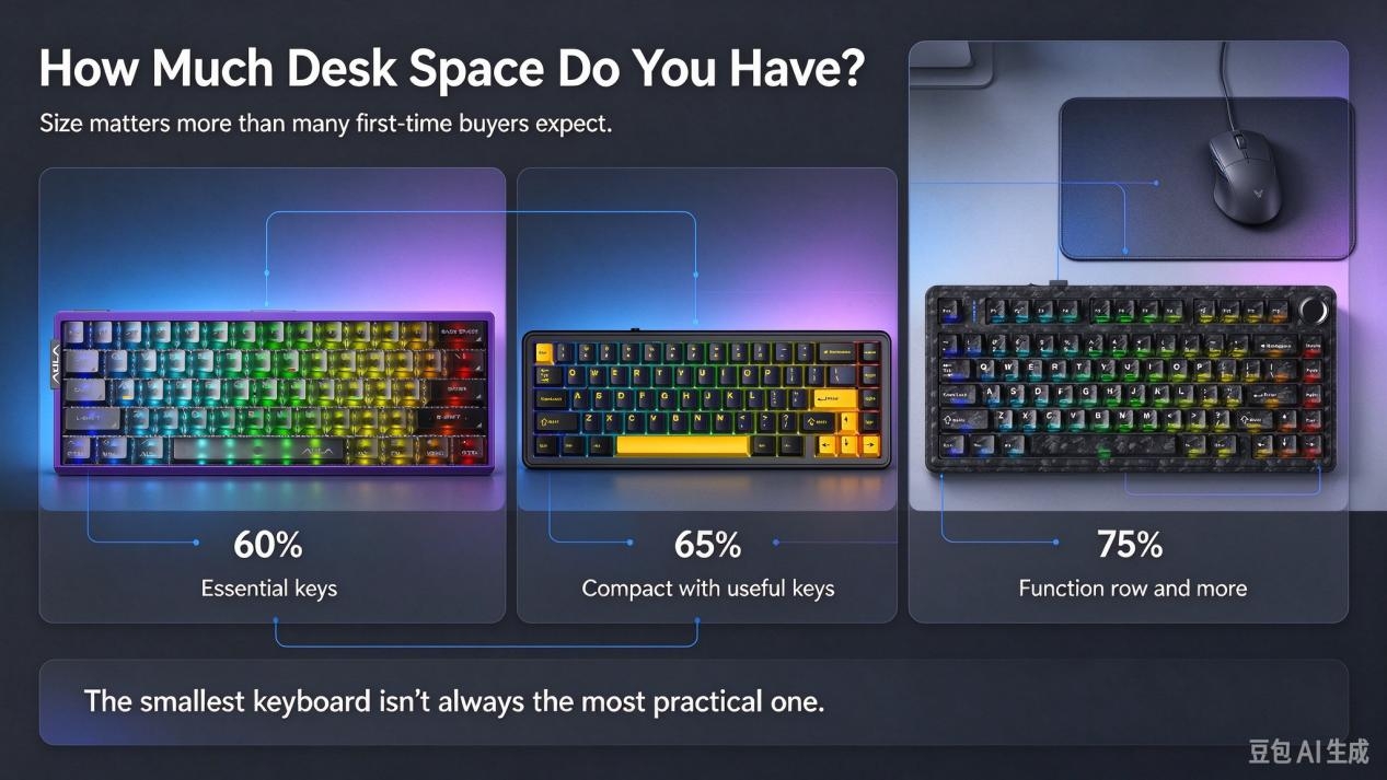 Which AULA Keyboard Should You Buy? A Beginner’s Guide to Choosing Your First Mechanical Keyboard(图3)