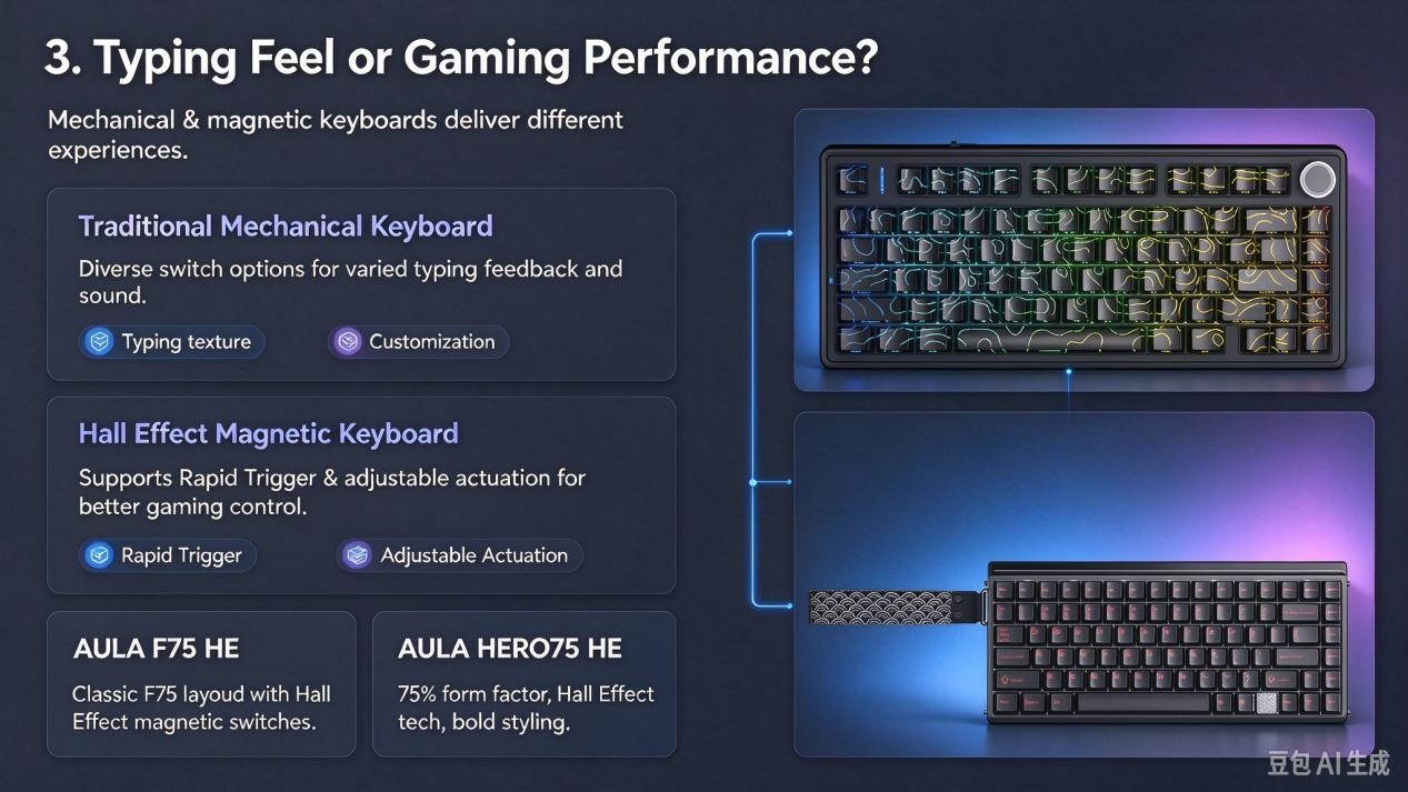 Which AULA Keyboard Should You Buy? A Beginner’s Guide to Choosing Your First Mechanical Keyboard(图4)